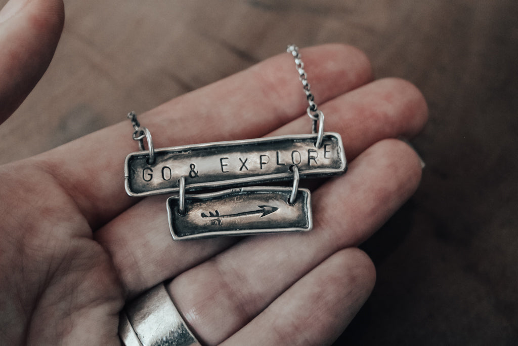 handmade silver go and explore jewellery