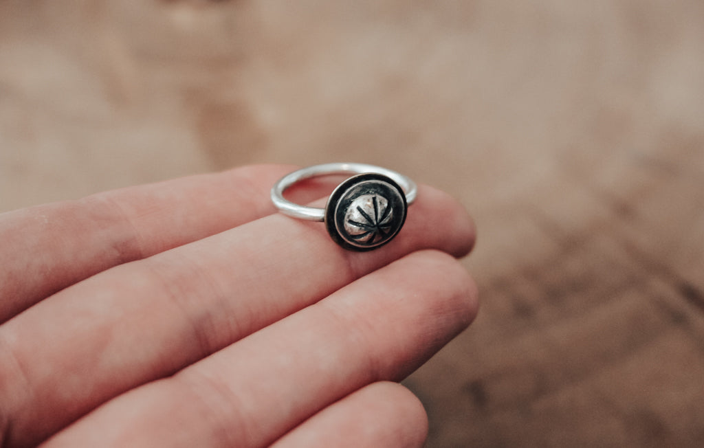 mixed metal pumpkin ring