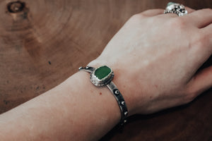 Textured Sea Glass Cuff