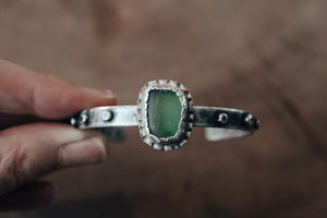 Textured Sea Glass Cuff