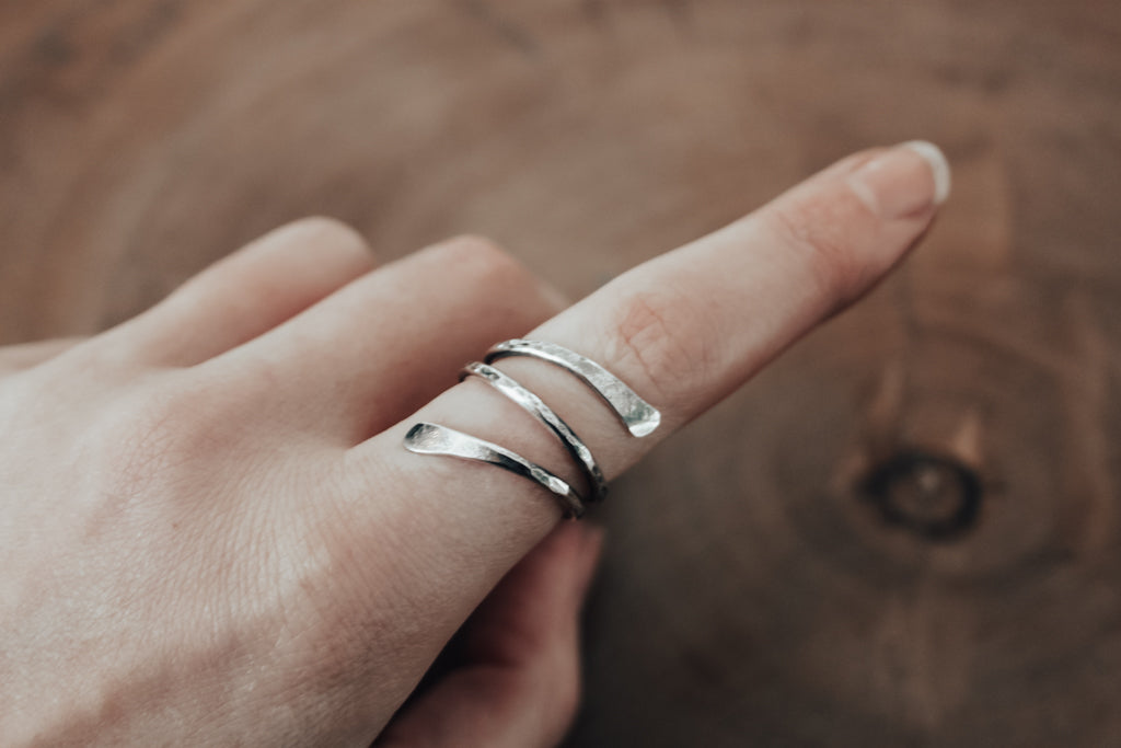 Silver Spiral Ring