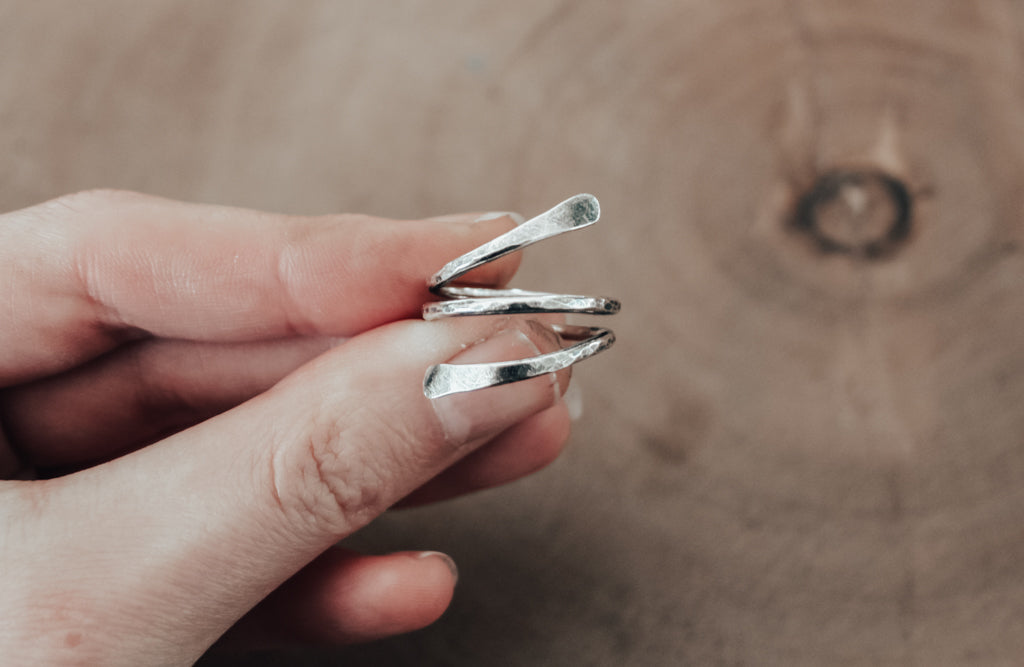 Silver Spiral Ring