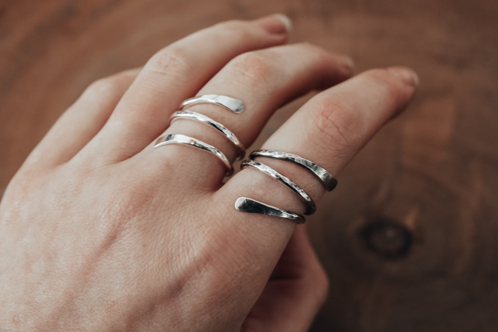 Silver Spiral Ring